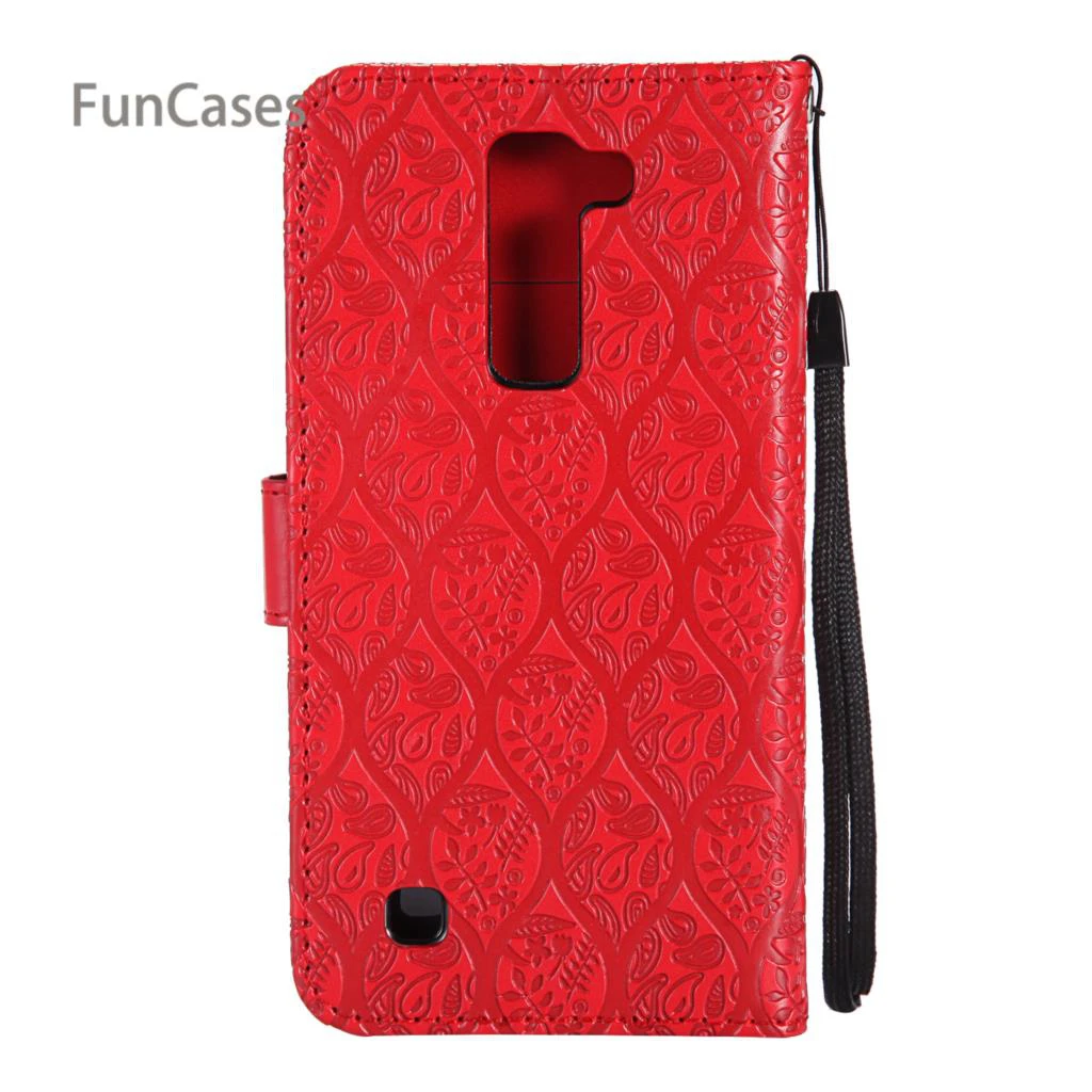 Чистый цвет лоза флип чехол для Hoesjes LG K7 из искусственной кожи Сумка покрытие