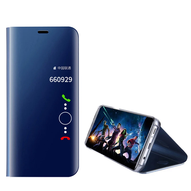 Зеркальный умный чехол-накладка для huawei P20 Lite P20 Pro P10 Lite, флип-кожаный чехол для P9 Lite Honor 8 9 Lite mate 9 10 Pro