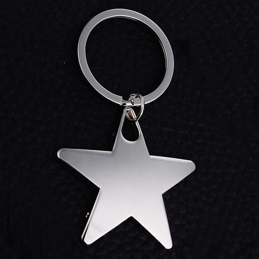 Модный пятиконечный брелок из сплава брелок-звезда кольцевой держатель для