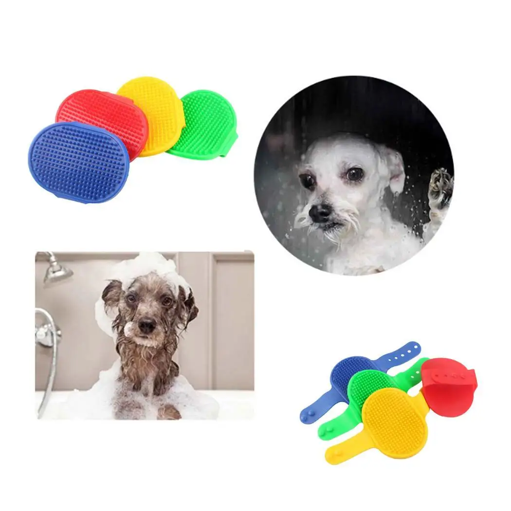 Щетка для мытья собаки кошки Регулируемая домашняя Массажная щетка душа