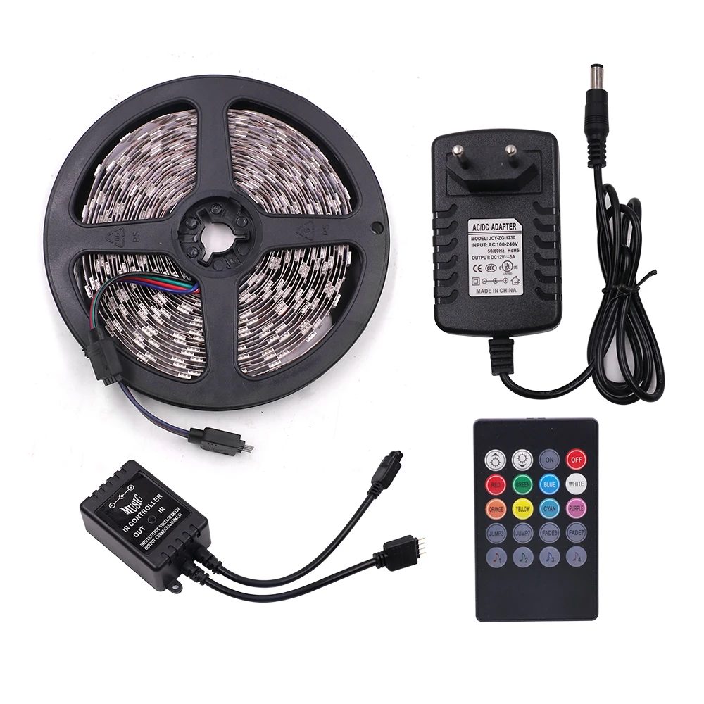 5 м DC12V Светодиодный светильник 2835 5050 60 светодиодный s/m RGB светодиодная лента IP65 наружный водонепроницаемый светодиодный ленточный скотч украшение дома