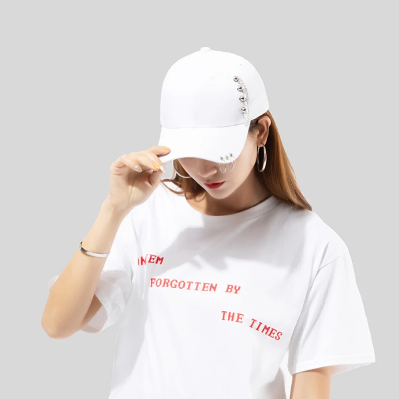 Summer New Snapback Men Women Fashion Chain Live the Wings Tour Hat Bangtan Boys Ring Adjustable Baseball Cap Garros Hat