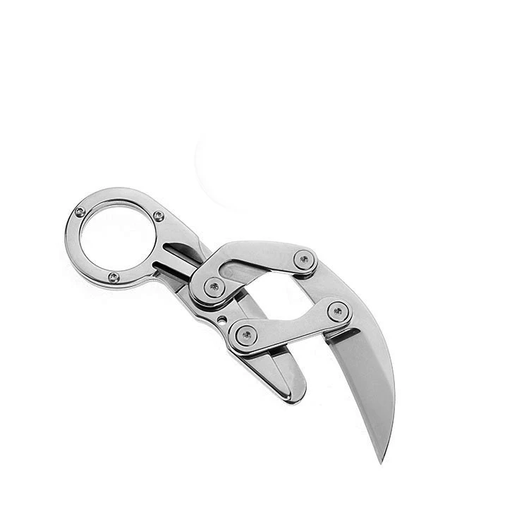 Белый C9cr18 кемпинг открытый складной охотничьи ножи Karambit CS go механический коготь нож тактический портативный мини спасательный резак Surviva - Цвет: Белый