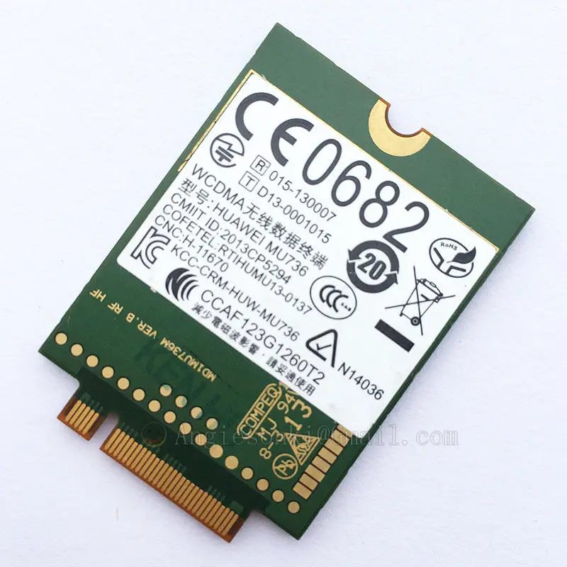 Модуль для карт Huawei MU736 3G WWAN 723985 001 748599 HP ProBook 430 440 640 645 650 655 G1 ZBook 17 EliteBook 850 820 G1|module|module