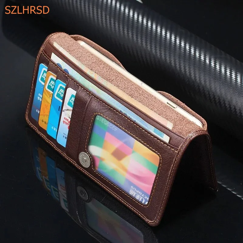 100% натуральная кожа коровы Телефон Дело рук карты бумажник для естественных