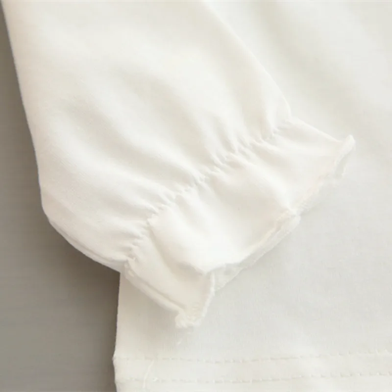 Новинка 2017 Осенние Топы и блузки для маленьких девочек блузка рубашка из хлопка