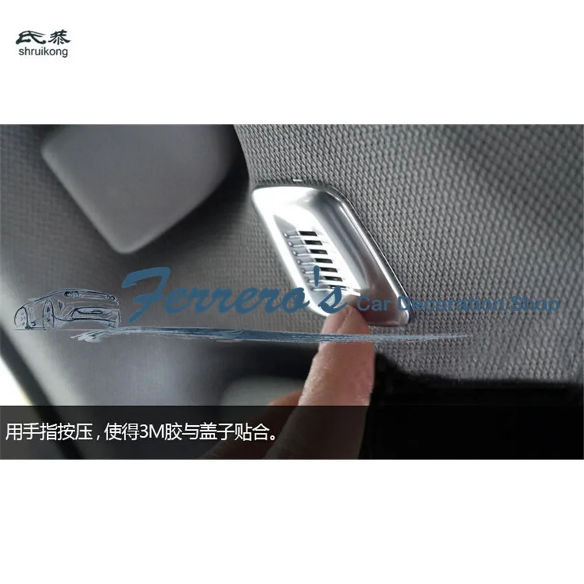 

2pcs/lot car stickers microphone decoration for 2011-2014 BMW 5-series 5GT 525i 520i 530i F18
