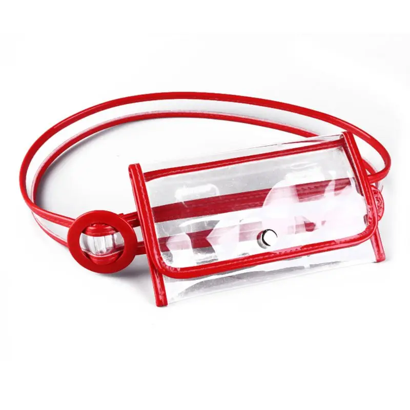 

Fashion Transparent Waist Fanny Pack Belt Bag Pouch Travel Hip Bum Bag Women Small Purse