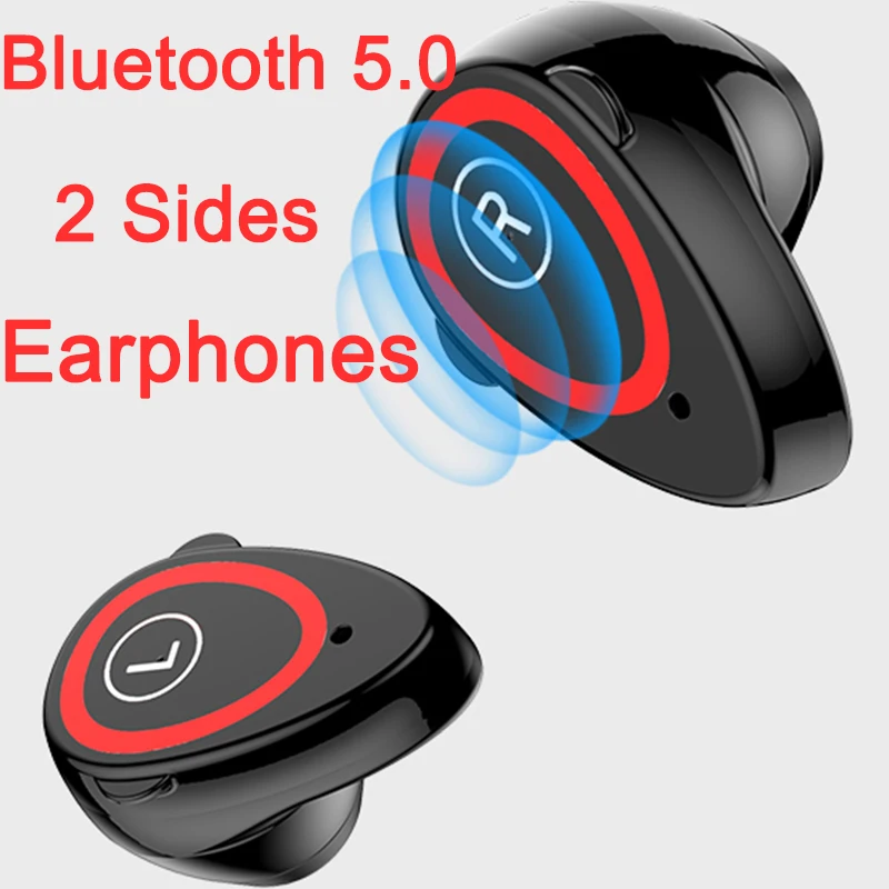 Умный браслет с двойным Bluetooth 4 2 наушники умный Браслет фитнес трекер измерением