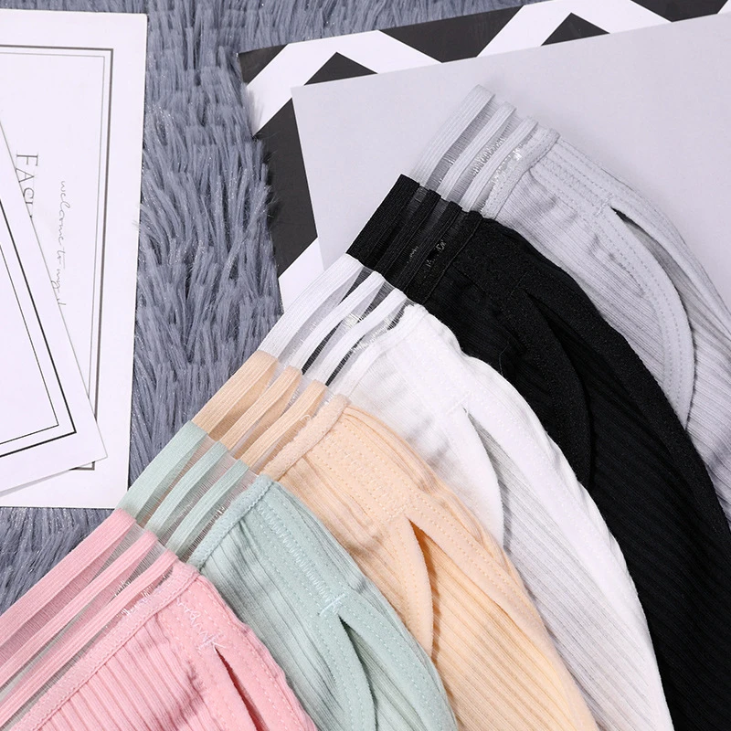 Простое мягкое женское нижнее белье из хлопка 1 шт. белого зеленого черного