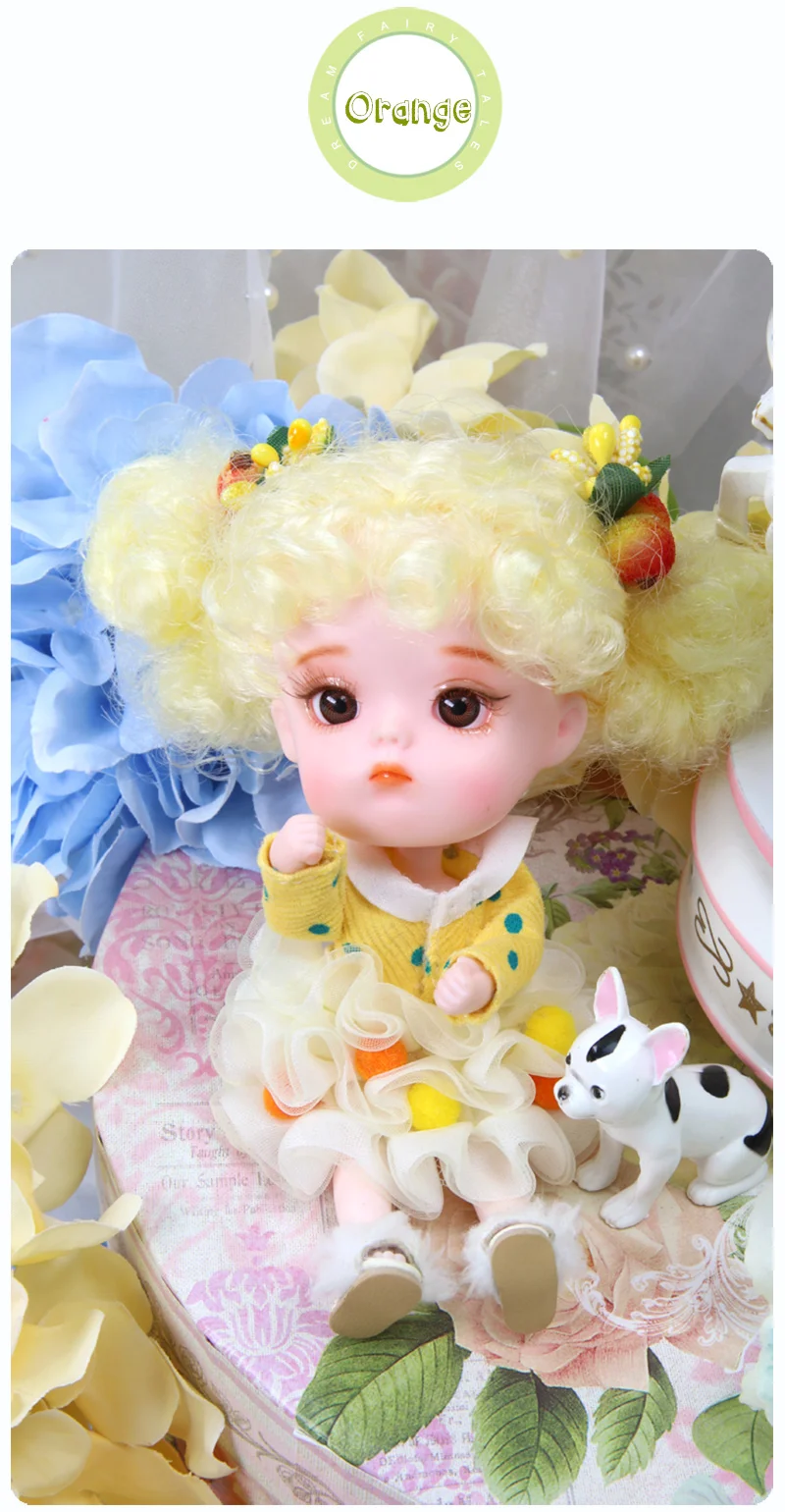 Мечта фея 1/12 BJD кукла DODO кукла 14 см мини кукла 26 шарнир тело милый детский подарок игрушка Ангел Кукла-сюрприз, ob11