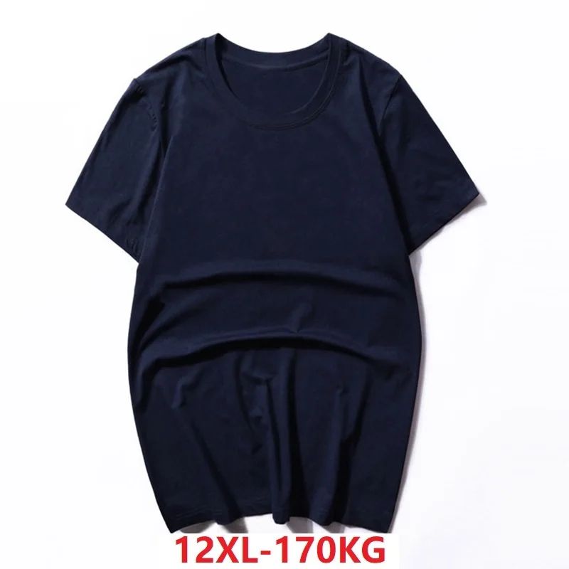Фото Мужские черные футболки с коротким рукавом летние размера плюс 6XL 7XL 8XL 10XL 12XL для Мужские черные футболки с коротким рукавом летние размера плюс 6XL 7XL 8XL 10XL 12XL для