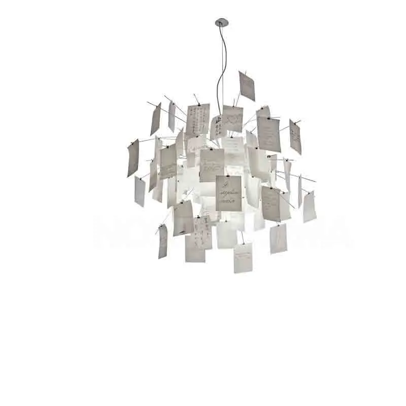 Современный подвесной светильник Zettel из бумаги белая Подвесная лампа сделай сам