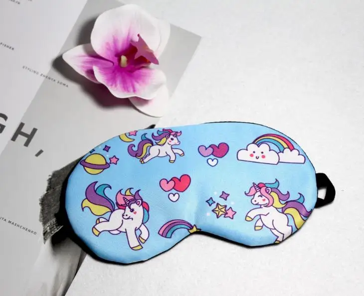 1 шт. Kawaii Единорог спальный маска на глаза для вечеринок с рисунком в мягкой