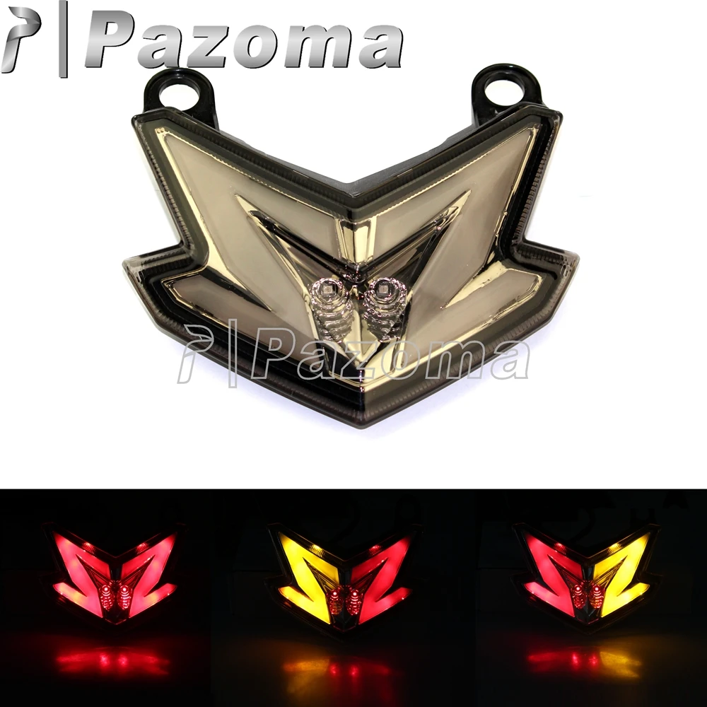 Красный желтый светодиодный задний фсветильник для мотоцикла поворотник Kawasaki