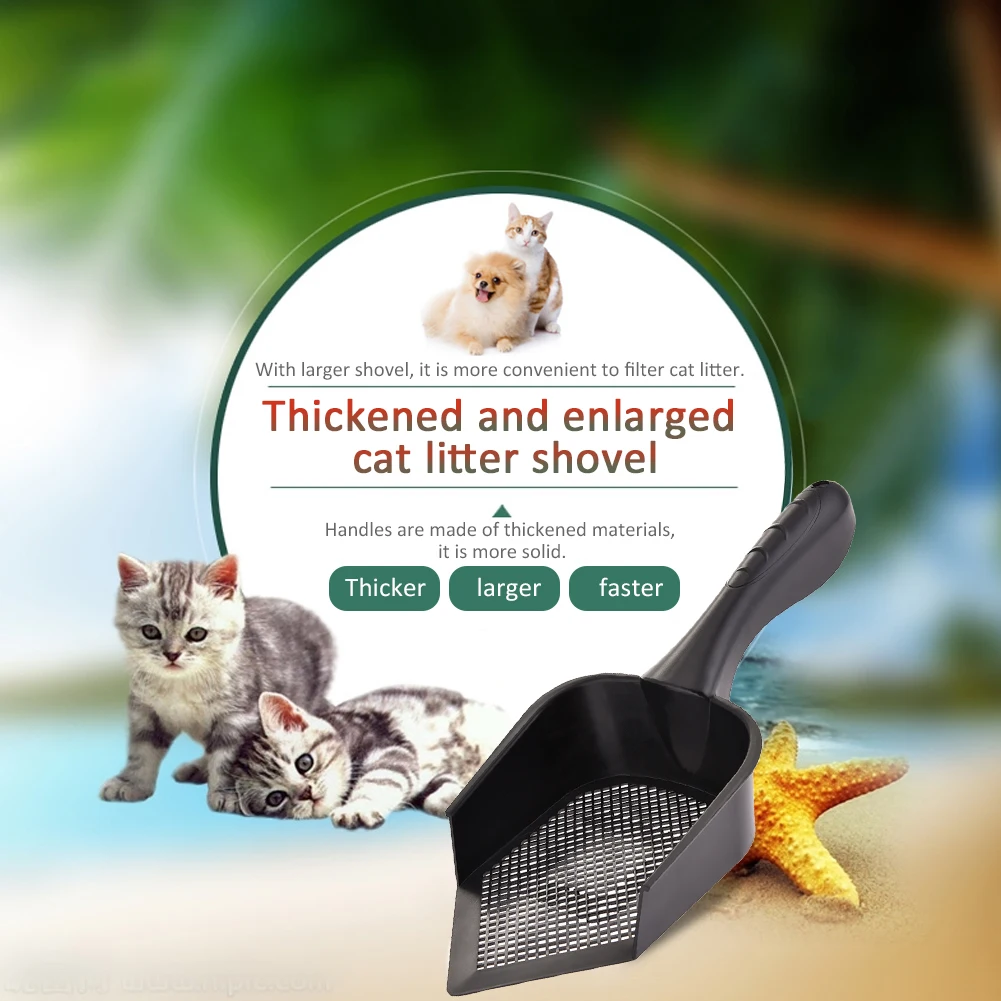 

Pet Cat Litter Scoop 1pcs PVC Plastic Durable Dog Cat Poop Shovel Practical Pets Poop Scooper Cleaning Products