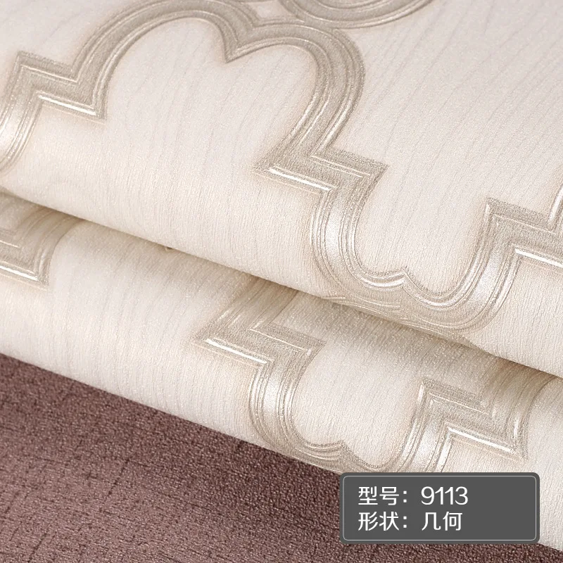 Современные Простые геометрические решетки ПВХ обои трехмерные для спальни