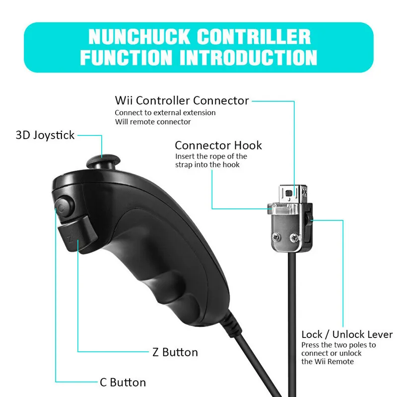 Беспроводной геймпад со встроенным mote управлением Motion Plus Wii Nunchuck для wii 2 в 1