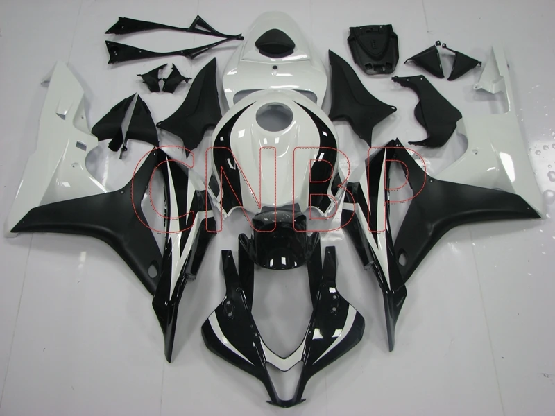 Обтекатели CBR 600 RR 2007 - 2008 черные белые CBR600 Пластиковые обтекатели для Honda CBR600RR без