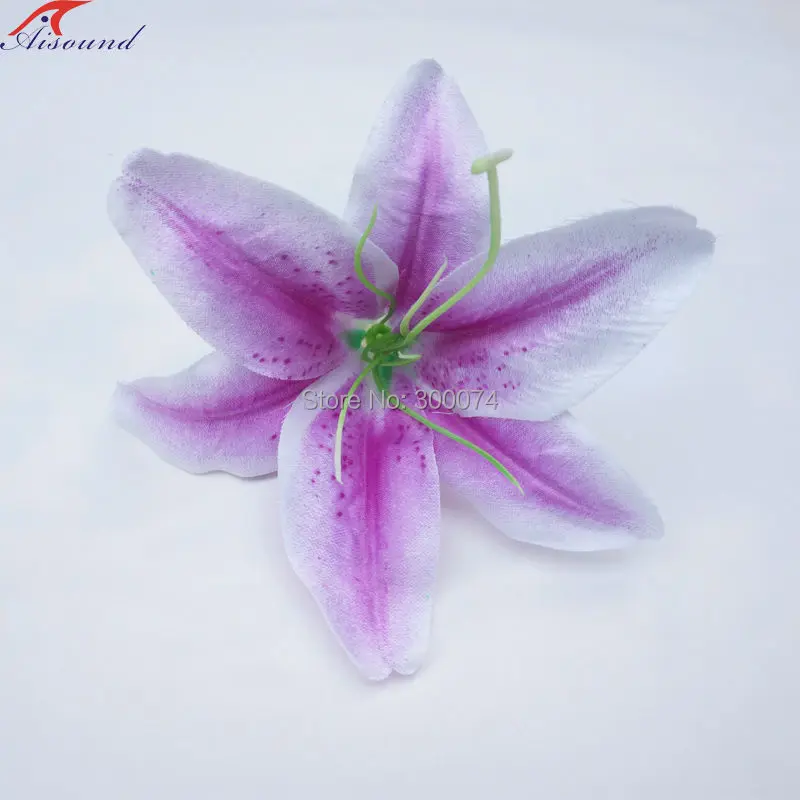 50 шт. искусственные шелковые цветы лилии для рукоделия тканевые свадебного