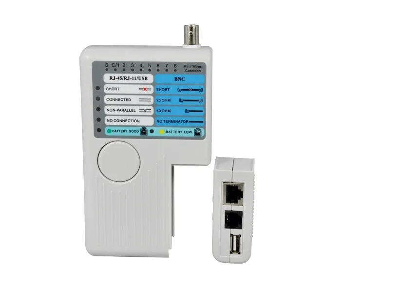 Тестер сетевого кабеля RJ45/RJ11/USB/BNC Cat5 Cat6 тестер проводного Кабеля 4 в 1|wire tester|bnc lancat6
