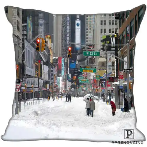 Pillowcase Лучший заказ Nyc Нью-Йорк(1)@ Наволочка на подушку, спальня домашняя квадратная Наволочка на молнии(с одной стороны)#190404-01-179 - Color: Pillowcase