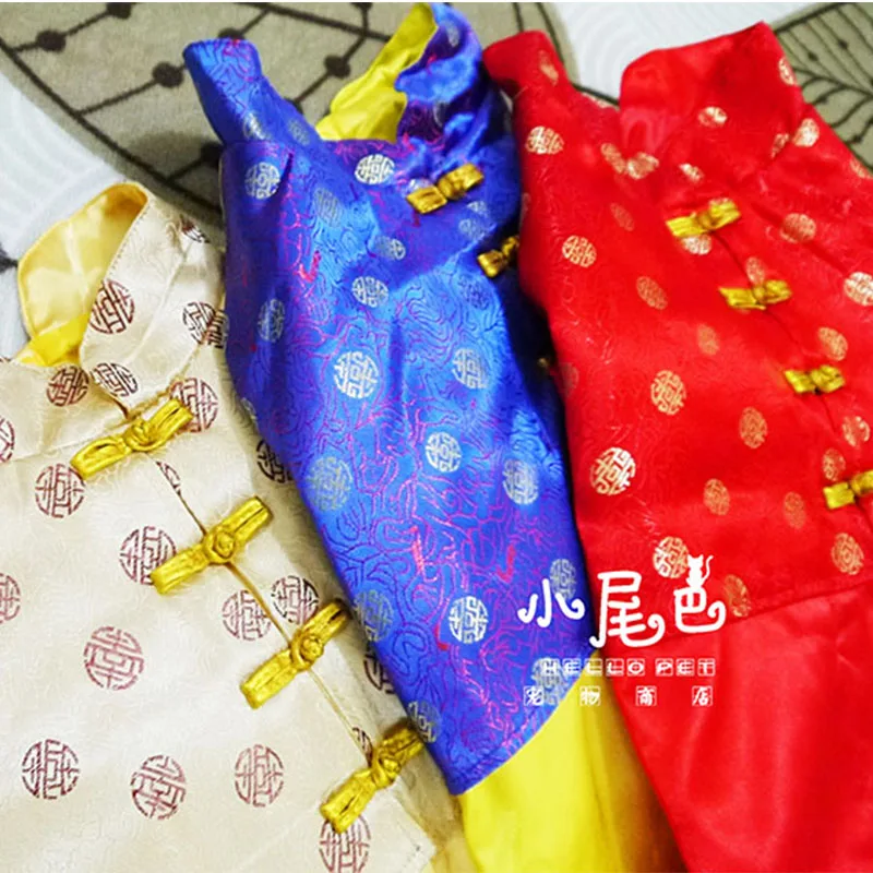 Китайский стиль зимние теплые большие куртки для собак Одежда домашних животных