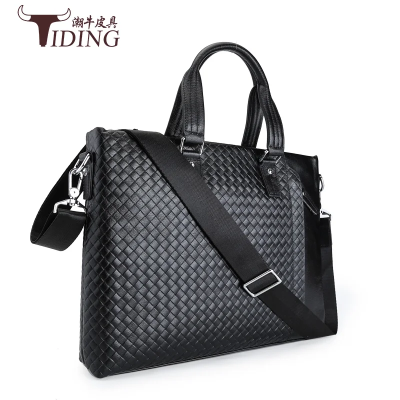 Деловой портфель из воловьей кожи для мужчин брендовая элегантная сумка