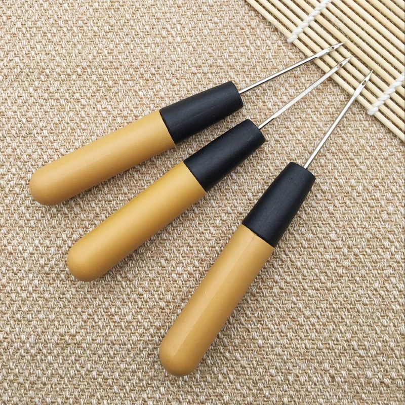 2 шт. Awl обувь и сумки крюк с отверстиями DIY Ручная работа кожаная пластиковая
