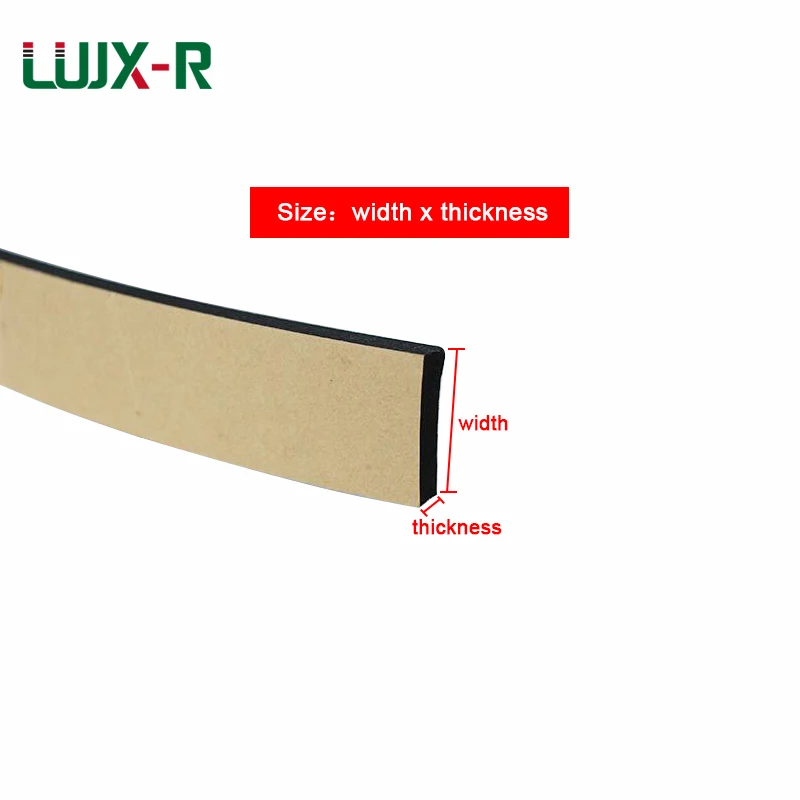 LUJX R продолговатая уплотнительная лента EPDM самоклеящаяся для герметизации