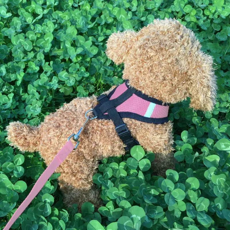 2019 New Reflective Dog Harnesses Leash Nylon Pet Cat Soft Mesh Vest Small Medium Puppy | Дом и сад