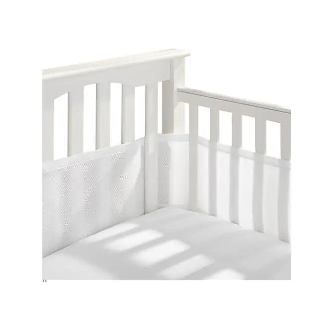 2 шт. белые бамперы для новорожденных детские дышащие сетчатые прокладки