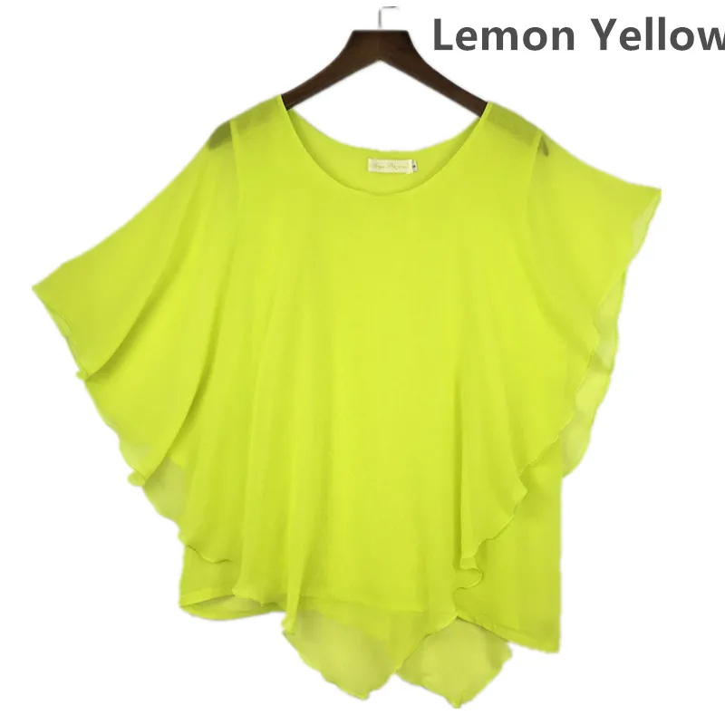 Женская шифоновая блузка с рукавом летучая мышь|blouse top|blouse xxxlshirts thailand |