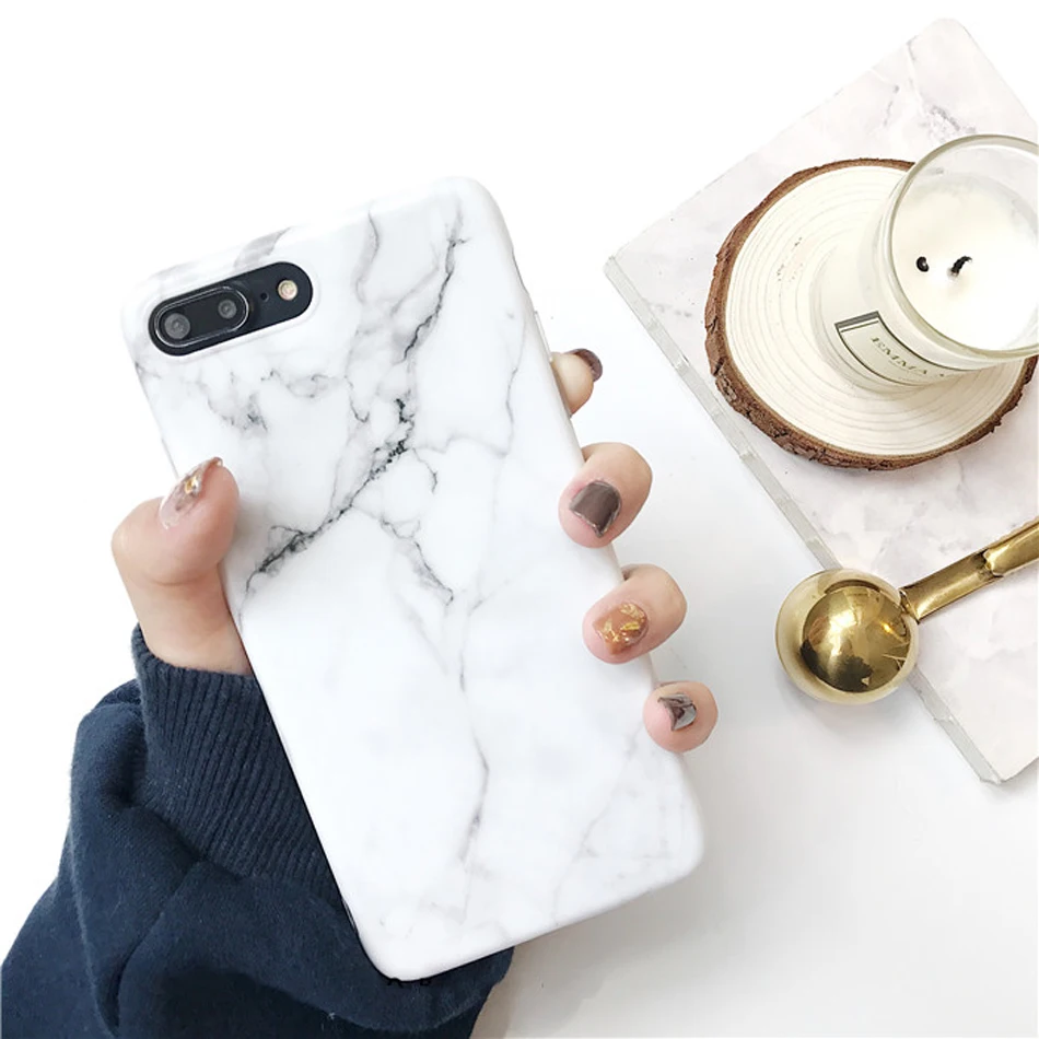 7112 Чехол для телефона Moskado для iPhone 6 6s 7 8 Plus Роскошный Глянцевый гранитный камень мраморная текстура чехол для iPhone 11 Pro X XS Max XR оболочка - Цвет: 7112