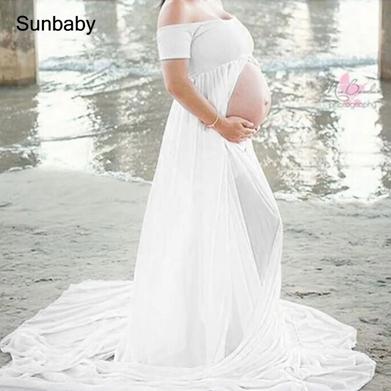 SUNbaby платья для беременных для фотосессии марлевые платья для фотографирования беременных Q0503