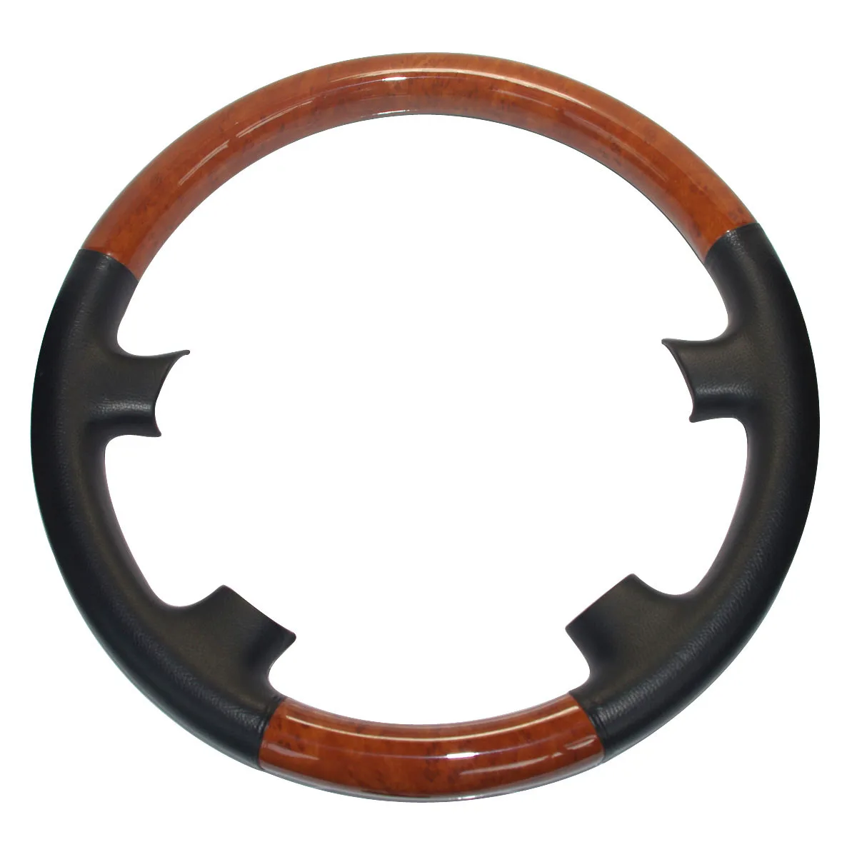 Кожаный чехол для руля из коричневого дерева 2003-2007 Toyota Land Cruiser FJ100 4700 Prado FJ120 Lexus LX470