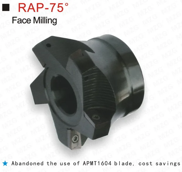 MZG RAP400R100-32-6T зажатые ЧПУ режущие концевые фрезы 75 градусов точность лица фрезы