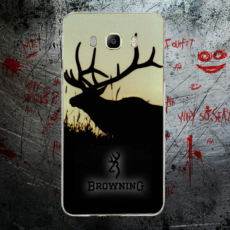 Browning охотничья голова оленя для samsung Galaxy J1 J2 J3 J5 J7 A3 A5 A7, Мягкие силиконовые ТПУ чехлы для мобильных телефонов