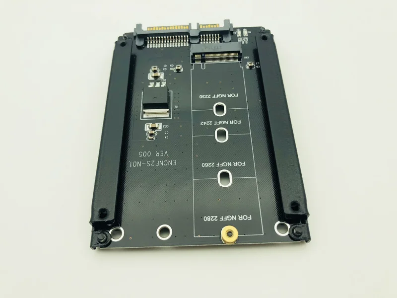 Новый черный металлический чехол B + M key M.2 NGFF SSD на 2 5 SATA 3 0 6 Гб адаптер