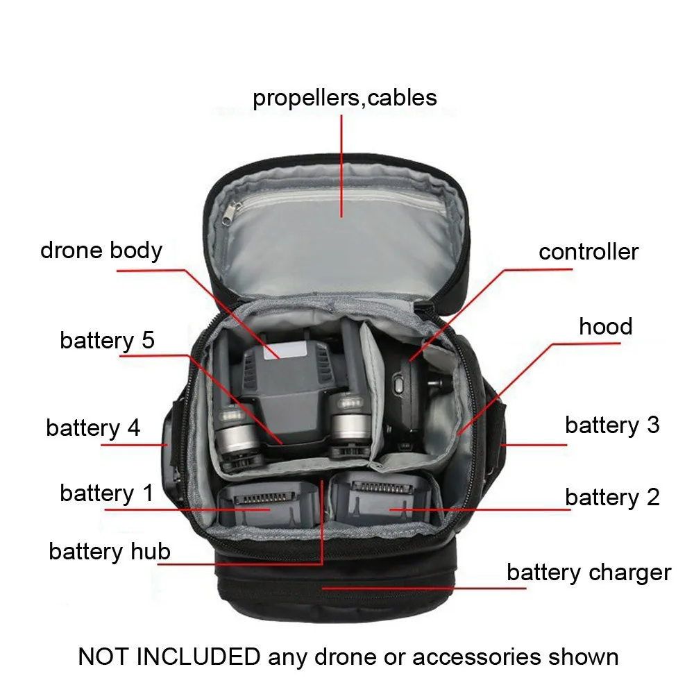 Сумка DJI Mavic 2 Pro сумка через плечо для дрона батарейный контроллер на талию Pro/Mavic