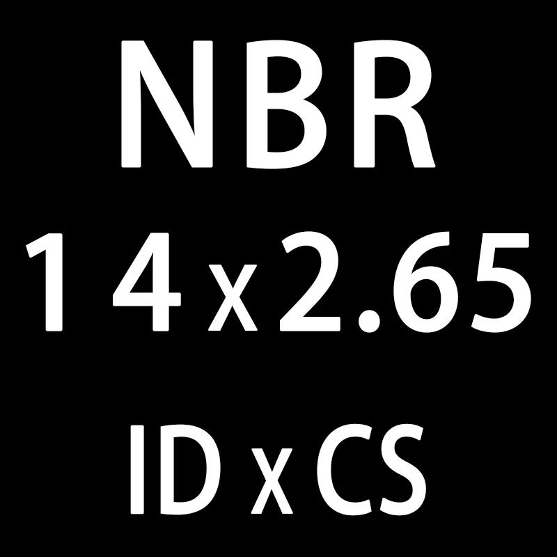50 шт./лот резиновым кольцом NBR уплотнительное кольцо 2,65 мм Толщина ID10.6/11,2/11,8/12,5/13,2/14/15 мм нитрильная Резина уплотнительное кольцо прокладка кольца - Цвет: ID14mm
