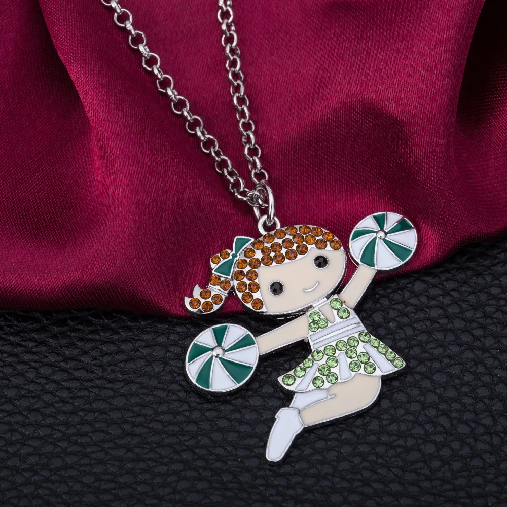 Fishhook милый подарок девушки Чирлидера эмалированная подвеска ожерелье с