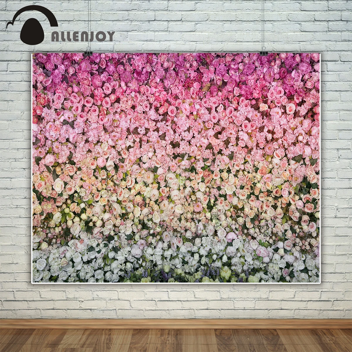Allenjoy backgrounds for photography studio beautiful flower wall wedding party 14 Valentine's Day backdrop new design photocall |