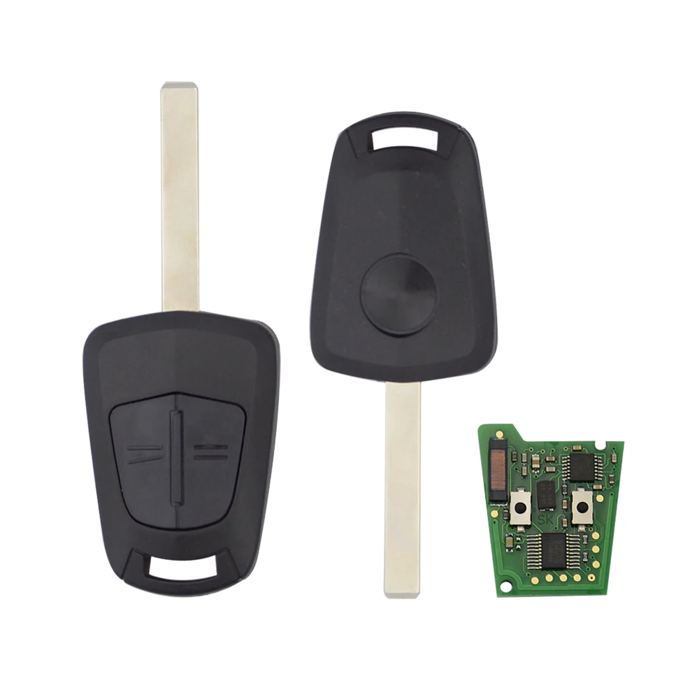 OkeyTech дистанционный ключ Opel 433mhz ID46 PCF7941 Chip Uncut Blade 2 кнопки для Vauxhall Astra H J Corsa Insignia