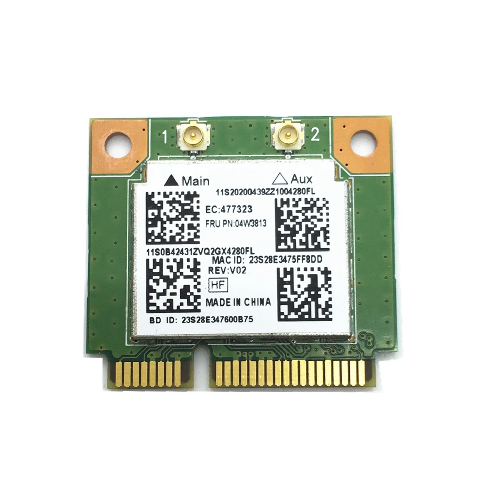 Сетевая карта для Realtek RTL8723BE 300M 802.11b/g/n Bluetooth 4 0 04W3813 MINI PCI Express E540 S440 S540|realtek network|s540realtek