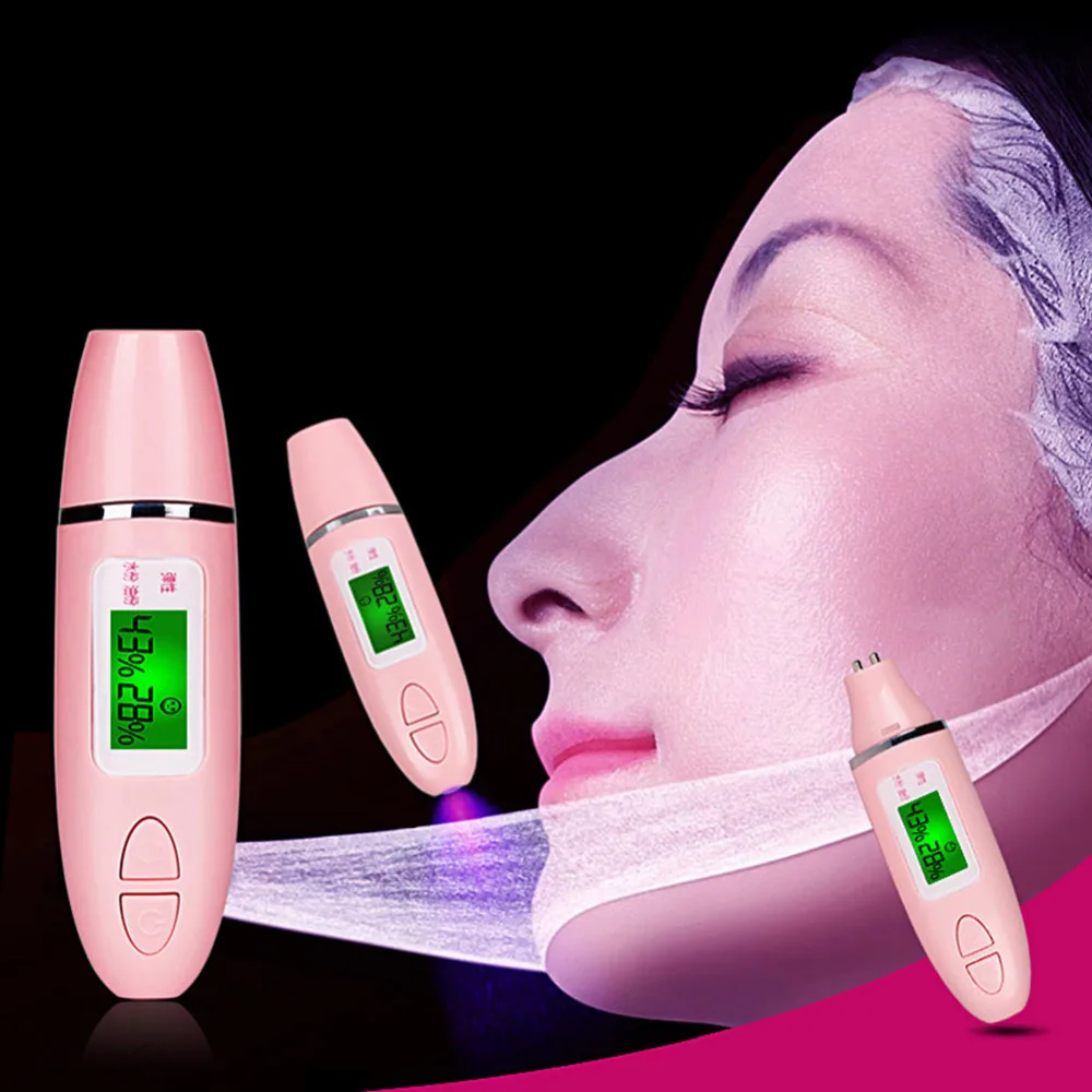 Цифровой ЖК-дисплей датчик кожи тестер влажность лица вода масло анализатор уход