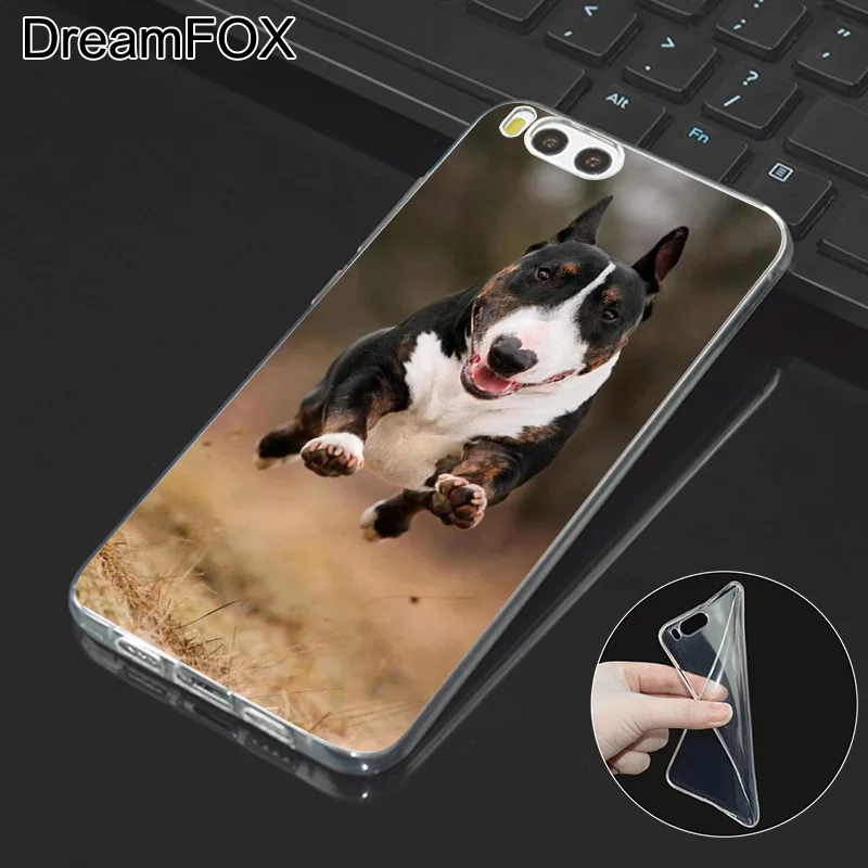 DREAMFOX L336 с бультерьером собакой силиконовый чехол-накладка из мягкого ТПУ чехол