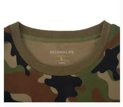 Модная классическая мужская камуфляжная рубашка Xiaomi MITOWNLIFE с круглым вырезом