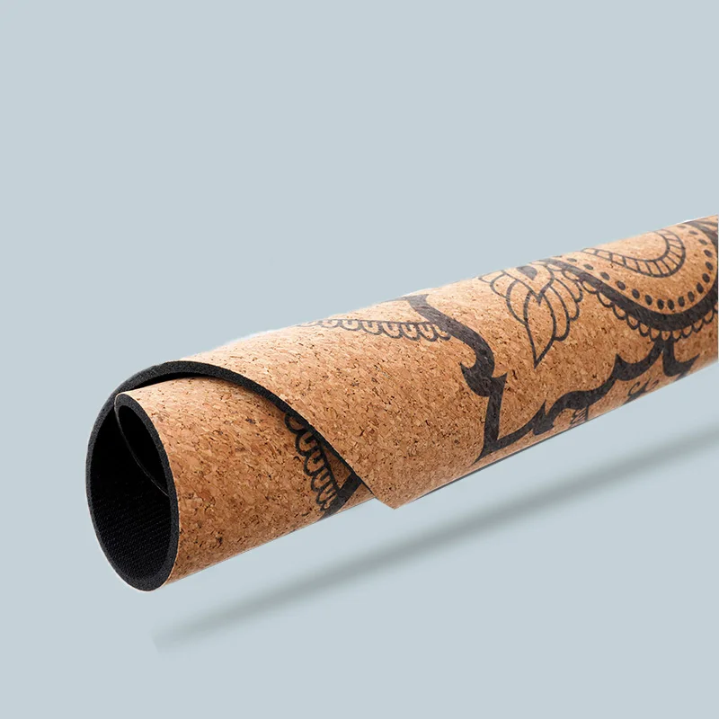 1 шт. 65 см пробковый маленький коврик круглый для йоги нескользящий натуральный