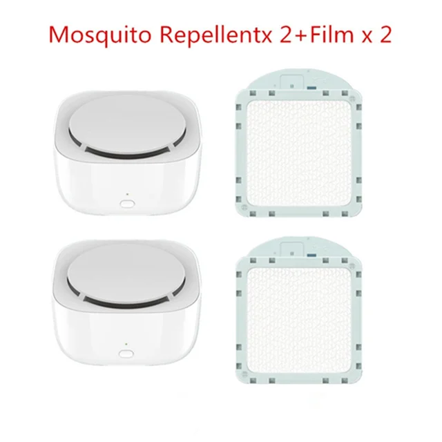 Set 2 Xiaomi Mijia москитный Репеллент убийца вентилятор привод испарение режим синхронизации автоматическое выключение с светодиодный светильник использовать 90 дней - Цвет: Set 2